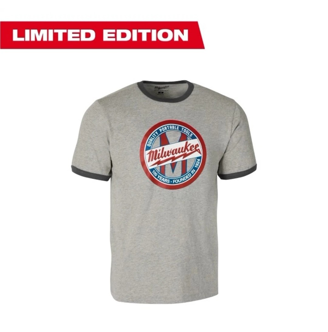 Milwaukee T-Shirt Men’s Small limited edition hundred years 1924 work shirt