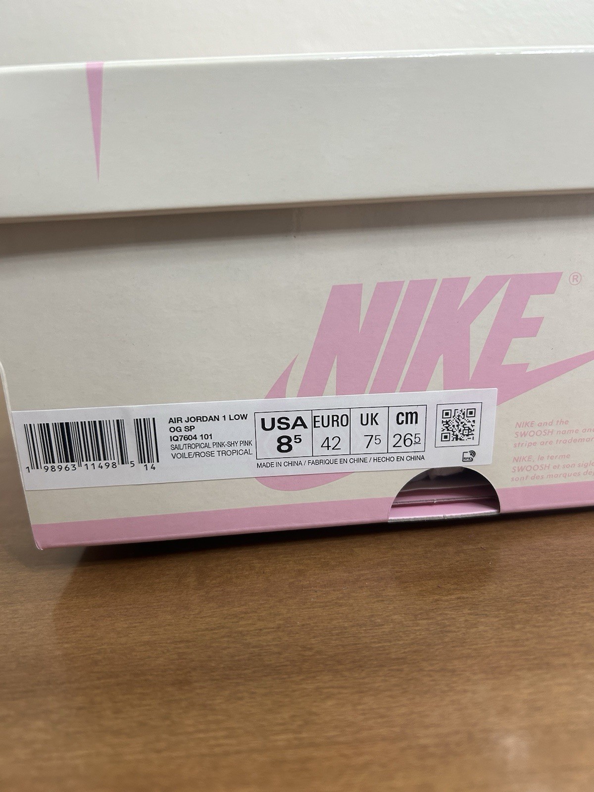 Brand new Jordan 1 Travis Scott Low Tropical Pink
