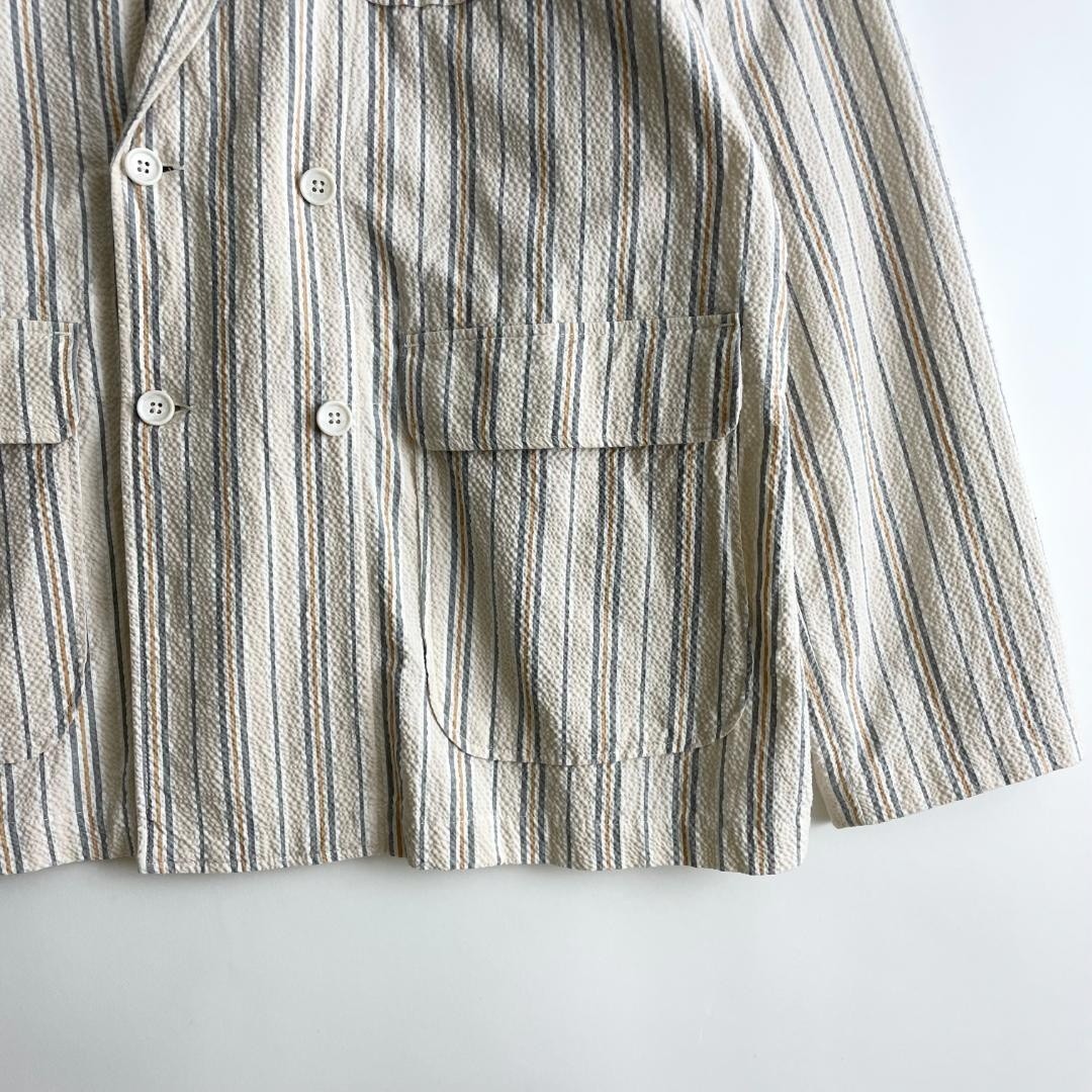 ENGINEERED GARMENTS 20SS Double Loiter Jacket Seersucker Stripe M F/S