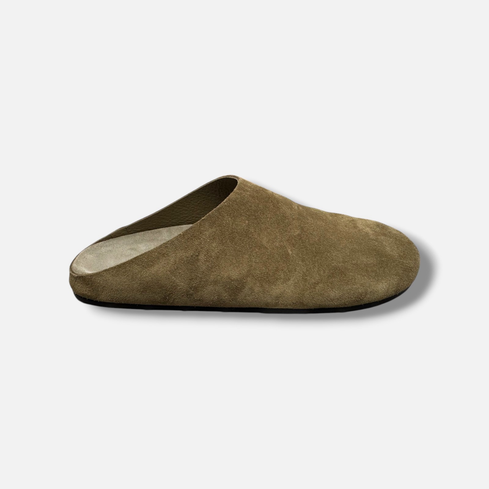 THE ROW Women’s Brown Hudson Suede Slide Mules Shoes Size EU:37 US:7