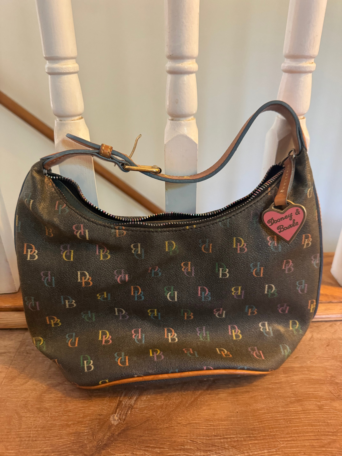 Dooney & Bourke Vintage Rainbow Logo Bag Pre-owned