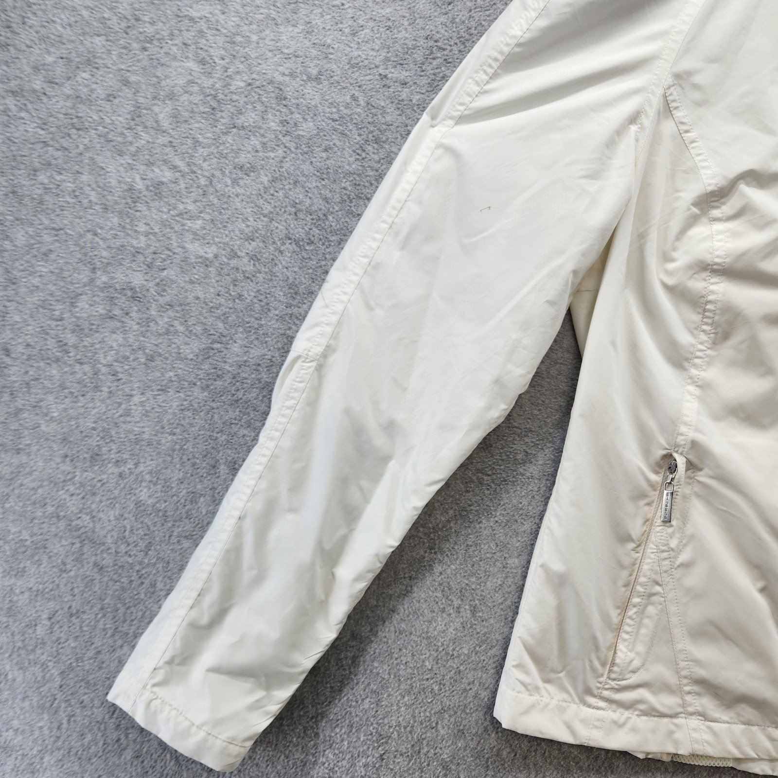 Porsche Design Drivers Selection Jacket Womens Small White Windbreaker Zip