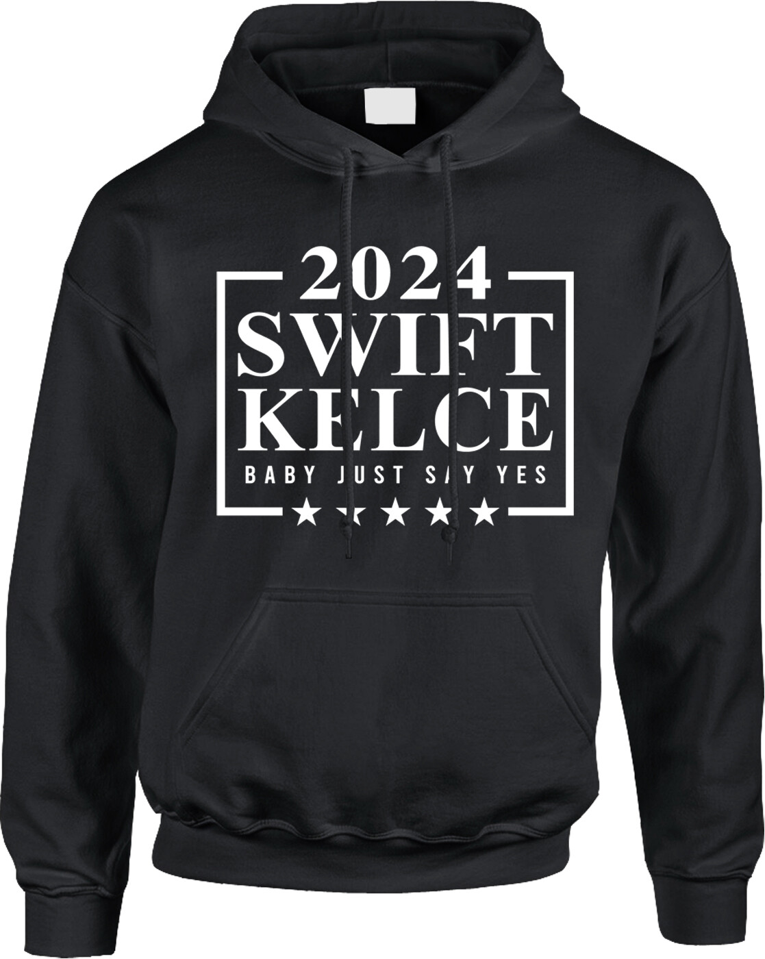 Swift Kelce 2024 Funny Voting Political Parody Satire Election Humor Mens Hoodie