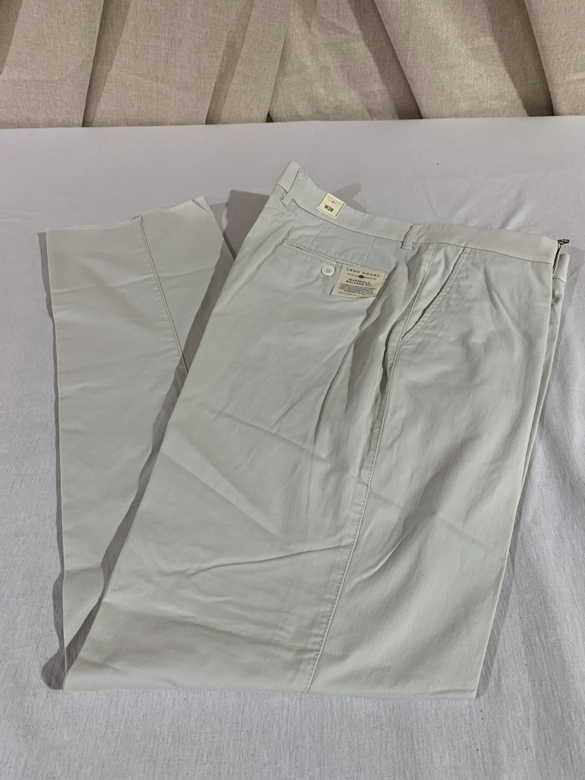 True Khaki BALLIN Dress Pants Men’s 38 Reg STONE Cotton