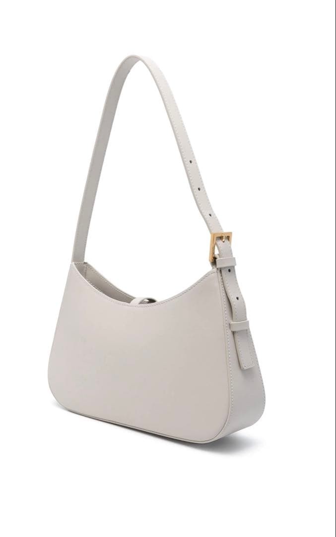 DEMELLIER White Leather Shoulder Bag from Japan