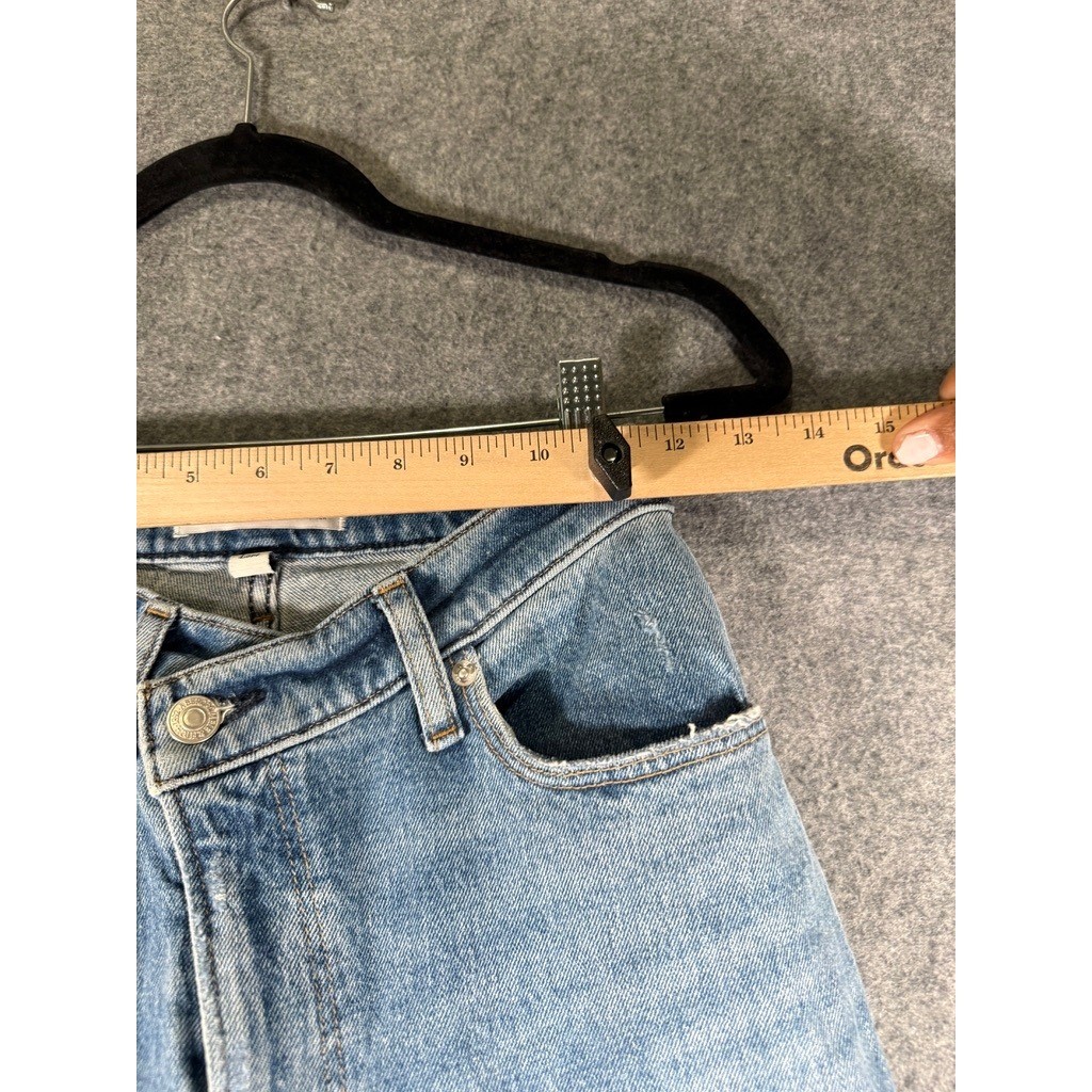 Abercrombie & Fitch 90s Straight Ultra High Rise Curve Love Criss Cross Jeans 24