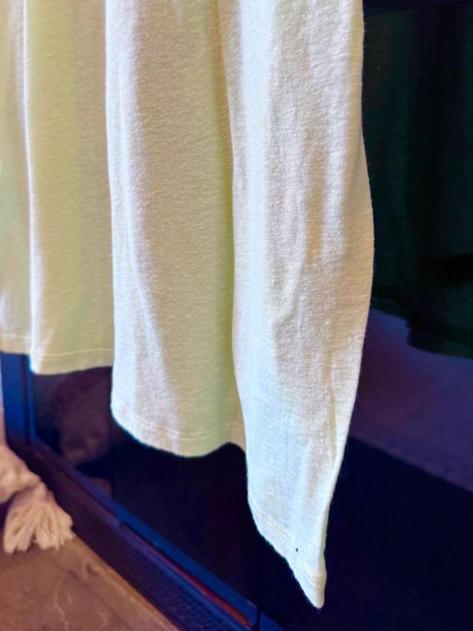 Athleta Gateway Linen Blend Tank Women’s Large Limone Green Racerback