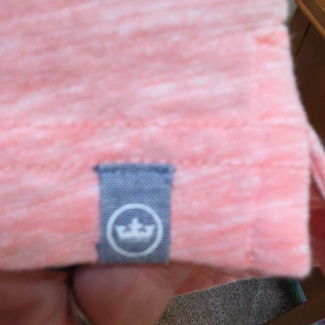 Peter Millar Polo Shirt Mens L Pink Solid Short Sleeve Slub Cotton Knit Top