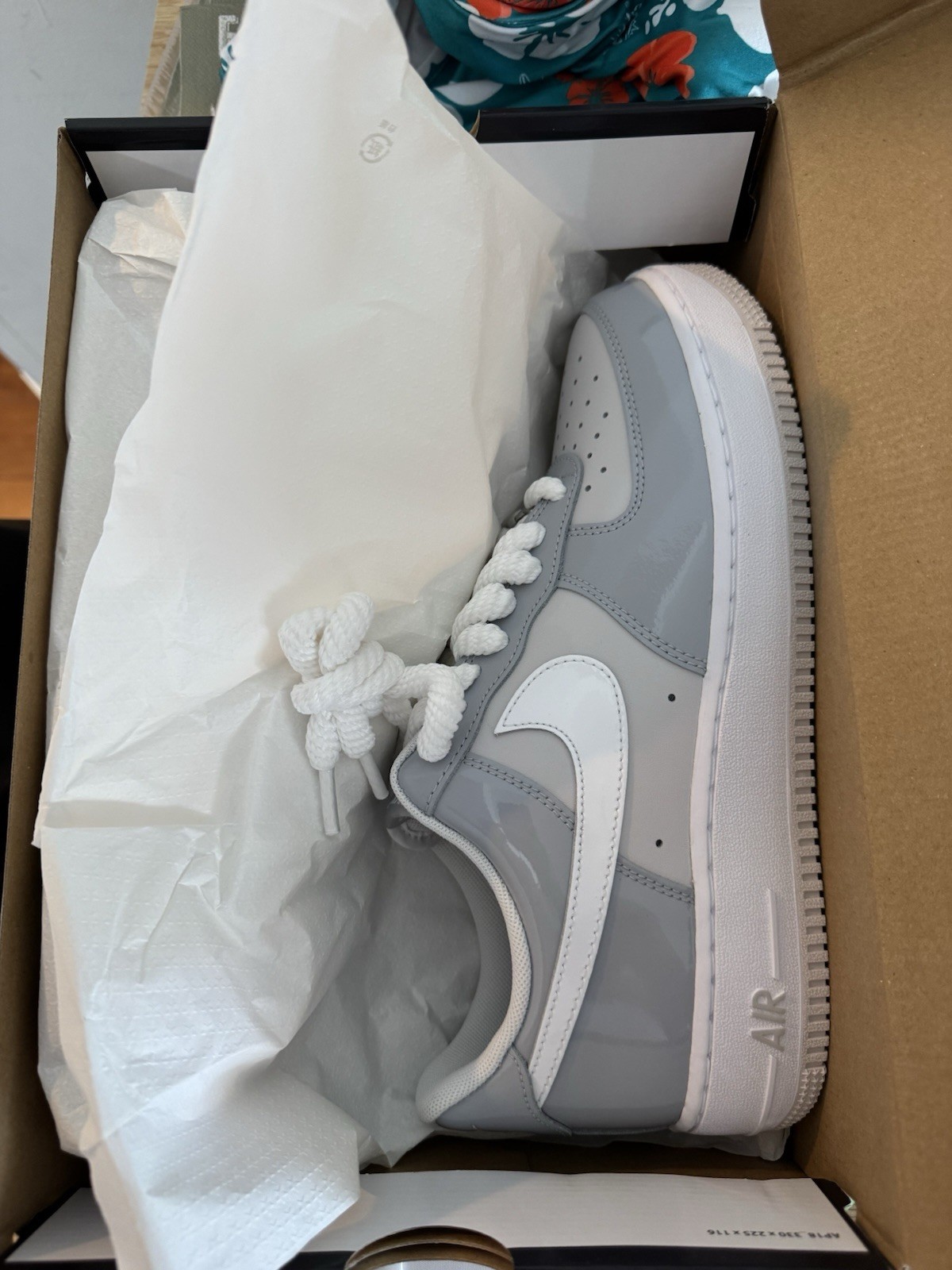 Nike Air Force 1 ’07 LV8 Edge – Wolf Grey/Vast Grey/White – Men’s Size 9.5