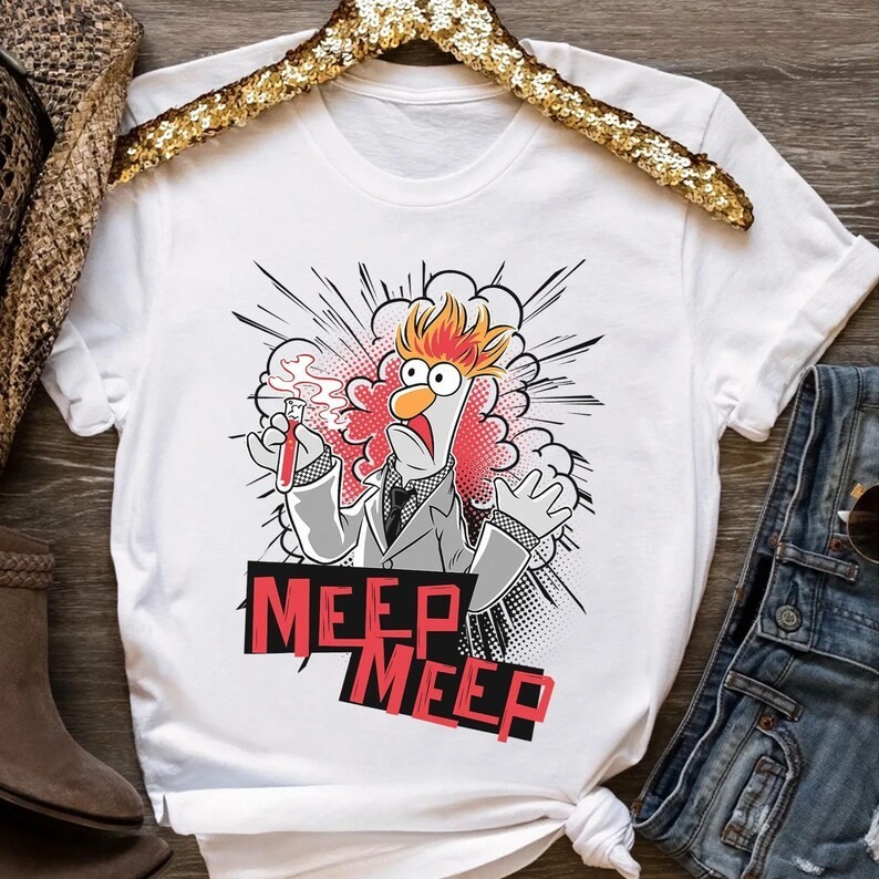 The Muppets Characters Beaker Meep Meep Shirt, Unisex T-shirt Family Birthday
