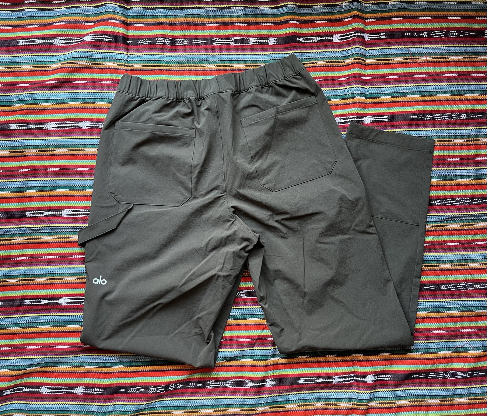 Alo Yoga Men’s Small Co Op Carpenter Track Pants Brown Nylon Elastane