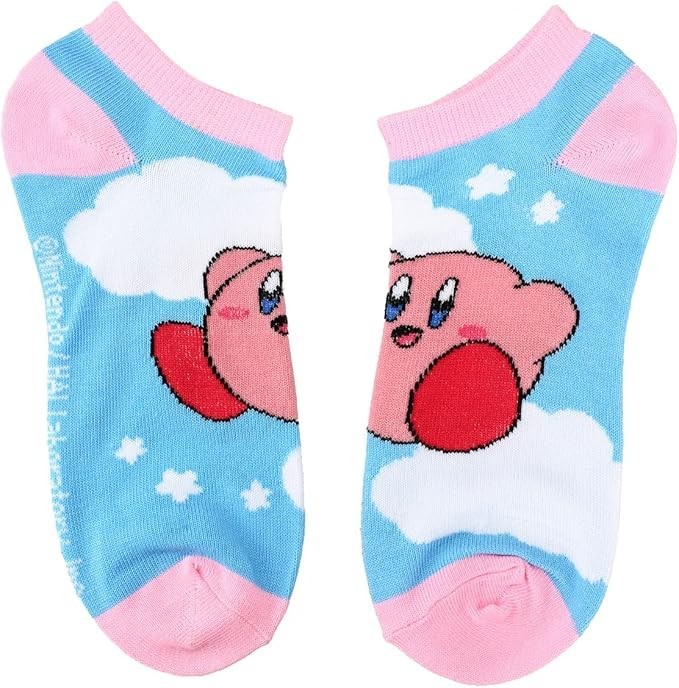 Nintendo Kirby Character Art 5-Pack Women’s Ankle Socks
