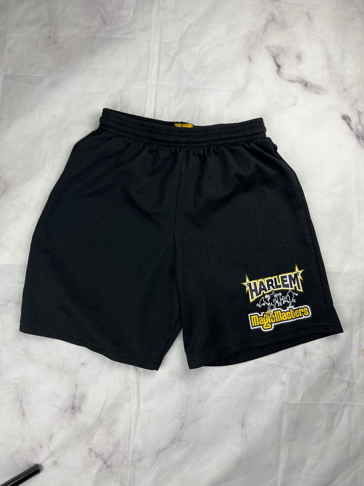 Pro Mark by Martin Harlem Magic Masters Black Mesh Athletic Shorts Adult Small
