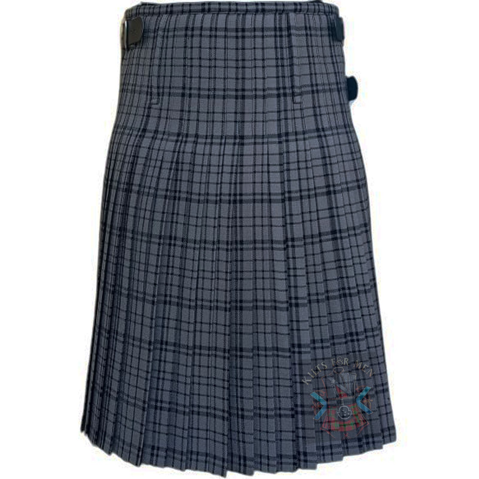 Clan Black Dark Shadow Tartan Kilt Scottish Traditional Kilt Custom Made Waist