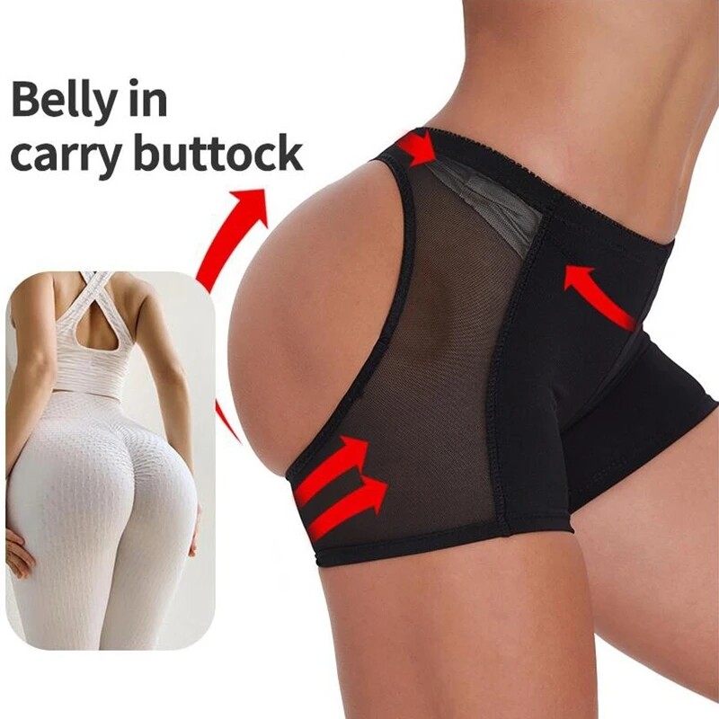 Women’s Butt Lifter Booty Push Up Shorts Belly Control Hips Enhancer Body Shaper