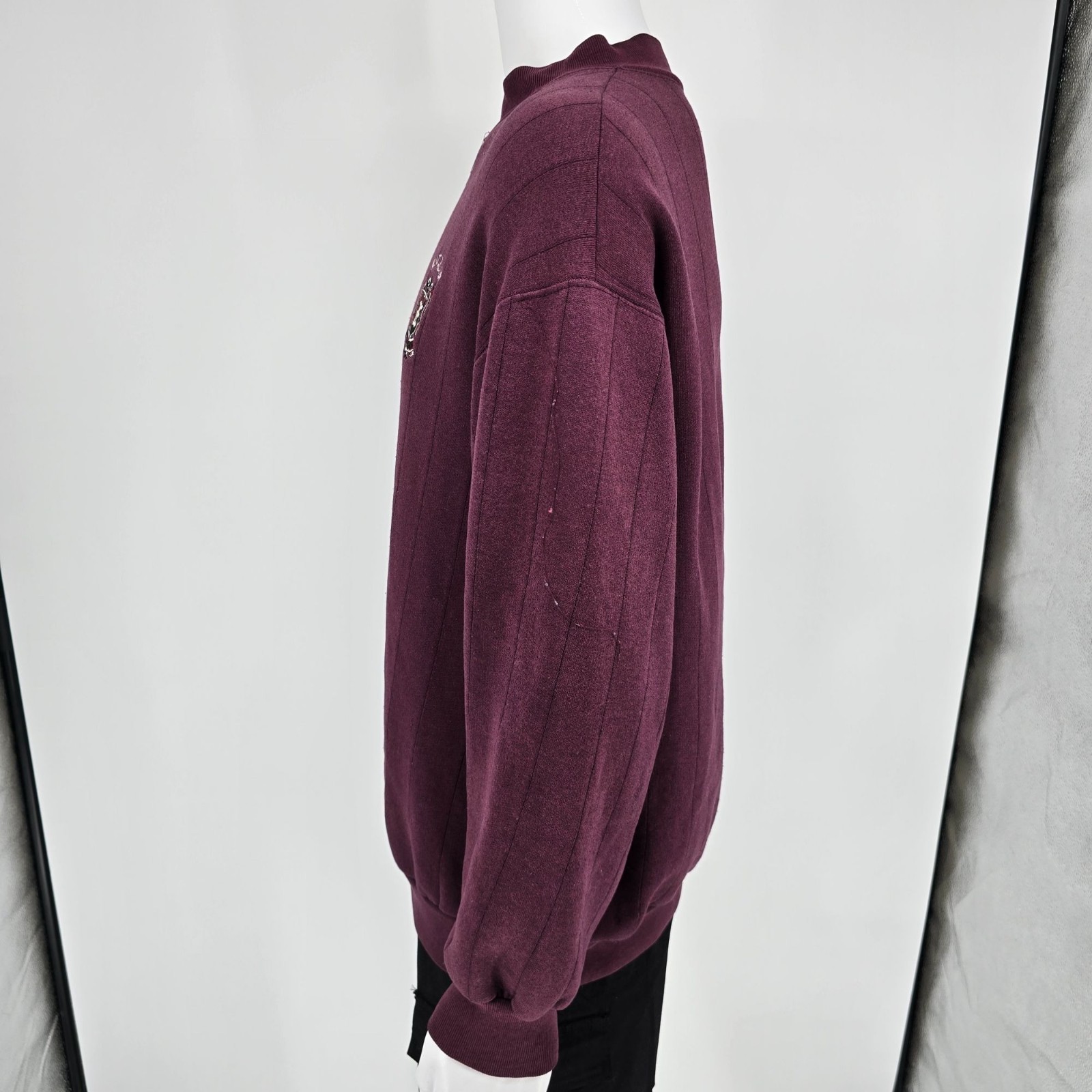Vintage 1990s JanSport Made in USA “Earlham Classics” Burgundy Sweatshirt (XL)