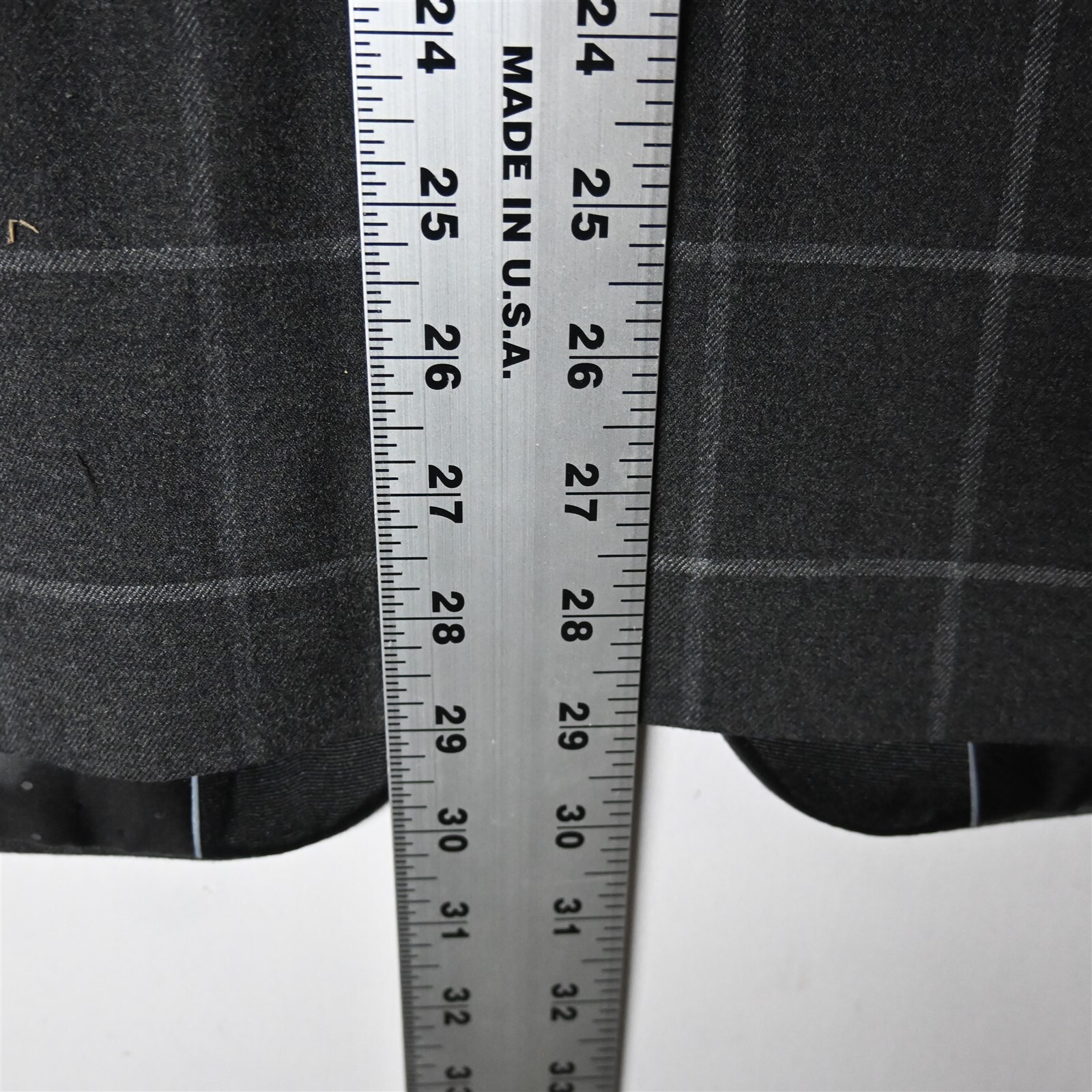 NEW Murano Large Gray Windowpane Slim Fit Mens Jacket Tuxedo Tux Smoking Coat