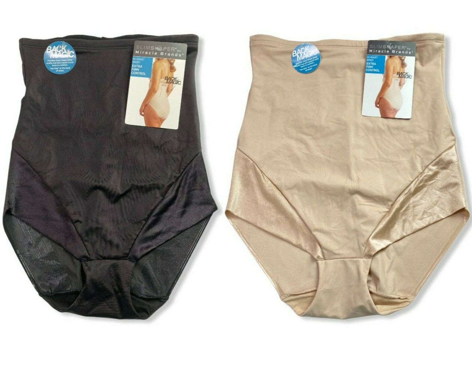 Women’s Back Magic High Waist Control Briefs – SlimShaper -Various Colors – S453