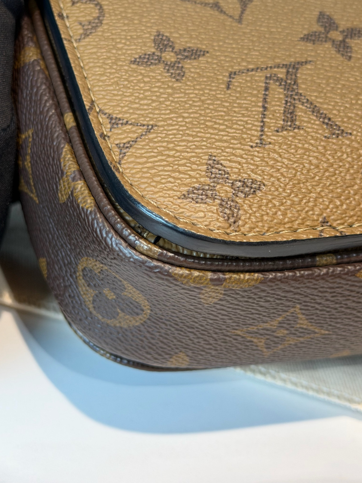 Authentic Louis Vuitton Pochette Metis Coated Canvas Crossbody Caramel eBay AG