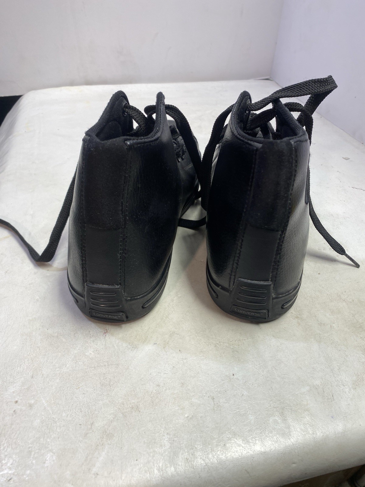 CONVERSE Black ASTM F2413-05  M I/75 C/75 EH STEEL TOE BOOTS SIZE 14M Excellent