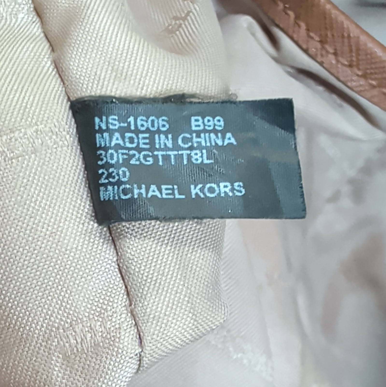Michael Kors, Jet Set Brown Leather Tote Bag / Purse MK 3052GTTT8L