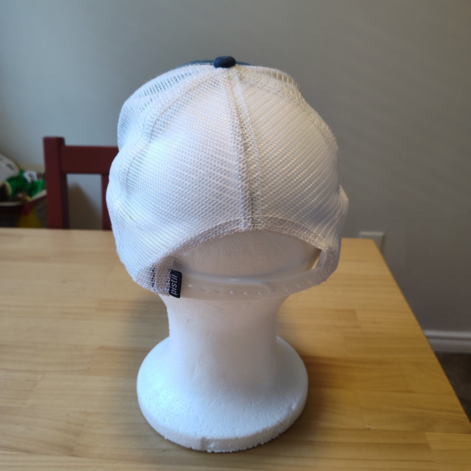 Viva Pistil Trucker Blue and White Snapback Hat Cap