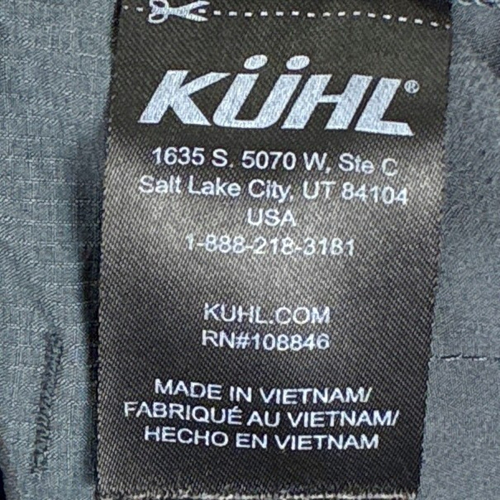 Kuhl Shorts Men 40 Gray Silencr Cargo Ripstop Hiking Backpacking Trekking Preppy