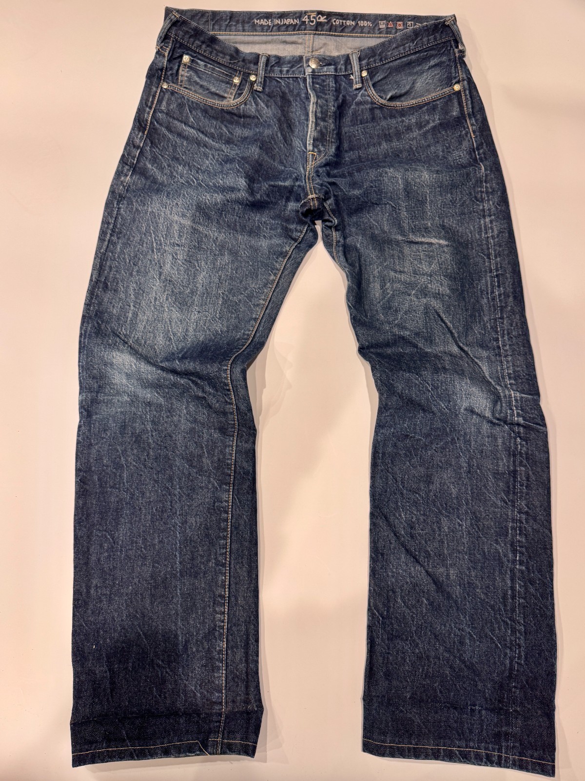 45r 45rpm Mens Denim Jeans Size 34 Hikohime