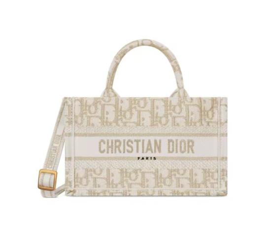DIOR Book Tote Oblique TOTE Mini Women’s Beige 8.5*3.0*5.1 in