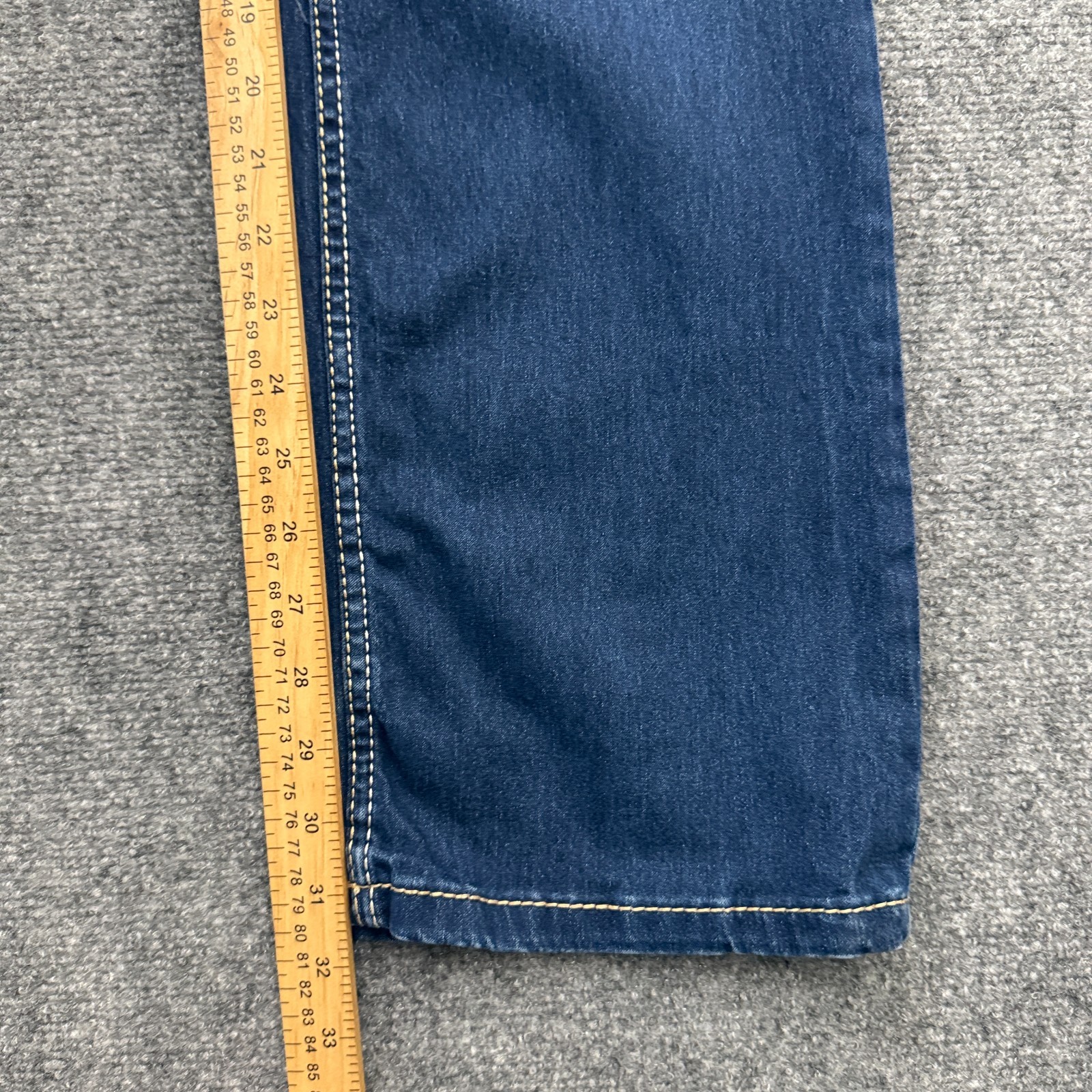 Amethyst Bootcut Jeans Womens 18 Stretch Blue Denim Flap Pocket Y2K Mid Rise