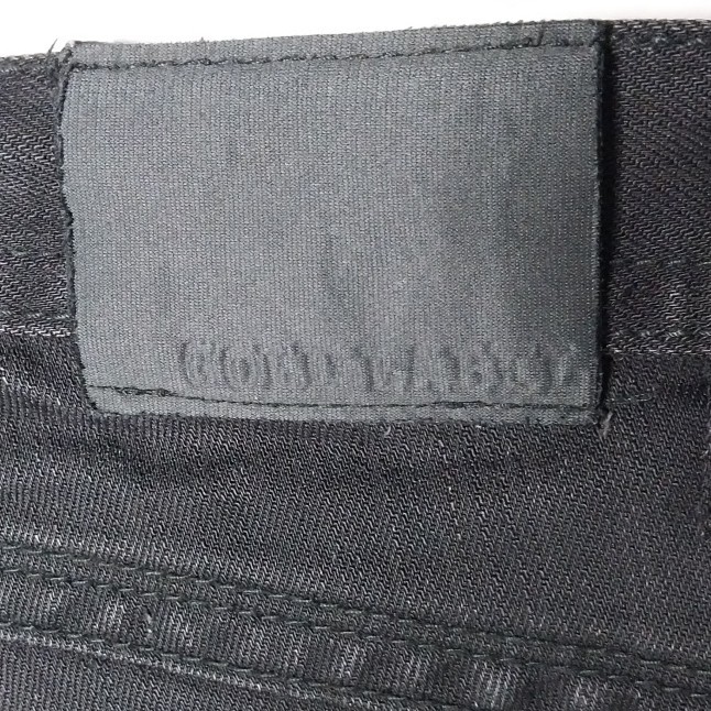 Gold Label Jeans Black With Metal Button Pockets And Pyramid Rivets 36×34