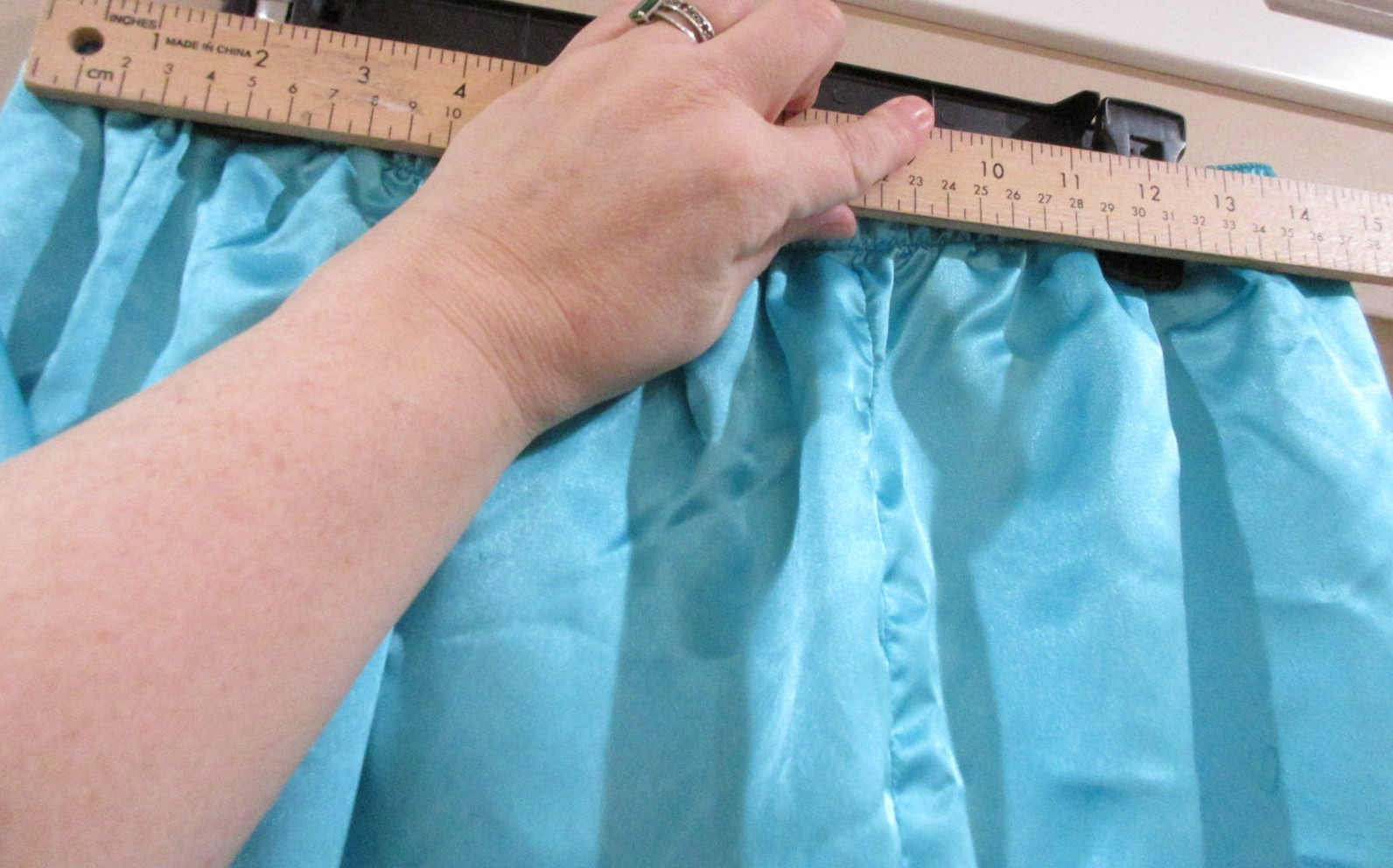 Vtg. E.J.C. Intimates Pajama Set Women Lg Blue Embroidered Silky Polyeseter