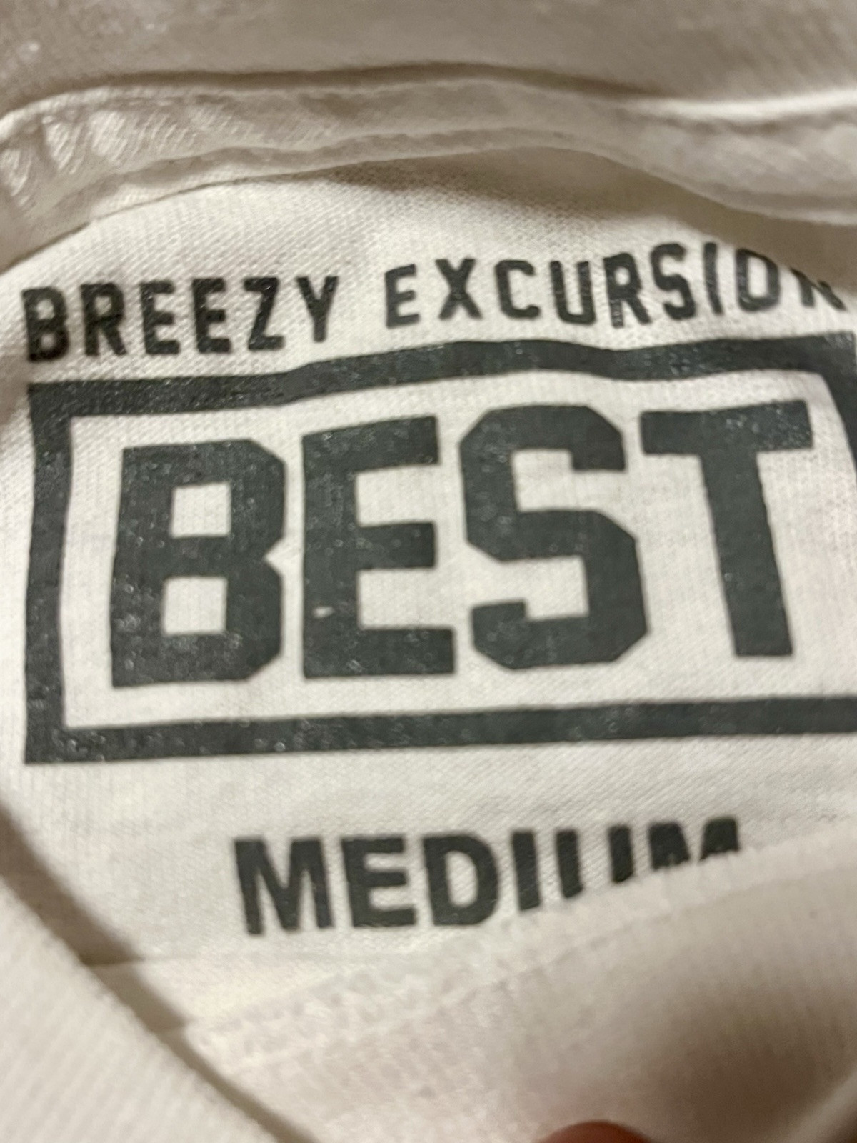 Streetwear Official Breezy Excursion Secure The Bag T-Shirt Men’s Size M