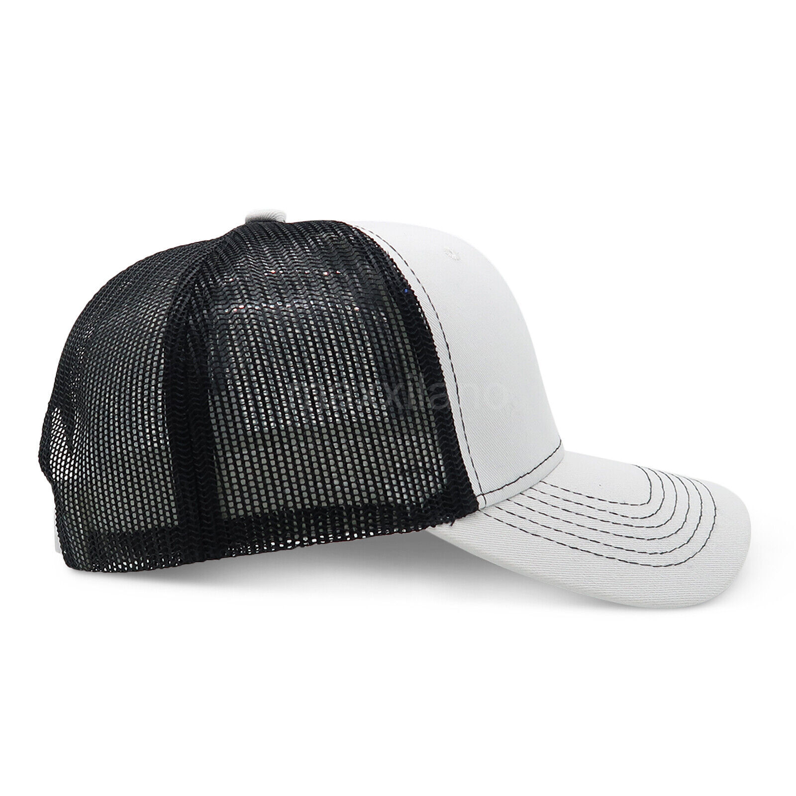 Baseball Cap Cotton Trucker Mesh Hat Snapback Adjustable for Men Women Solid
