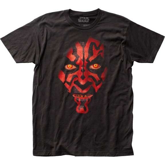 Men’s Star Wars Darth Maul T-Shirt The Phantom Menace Black – New