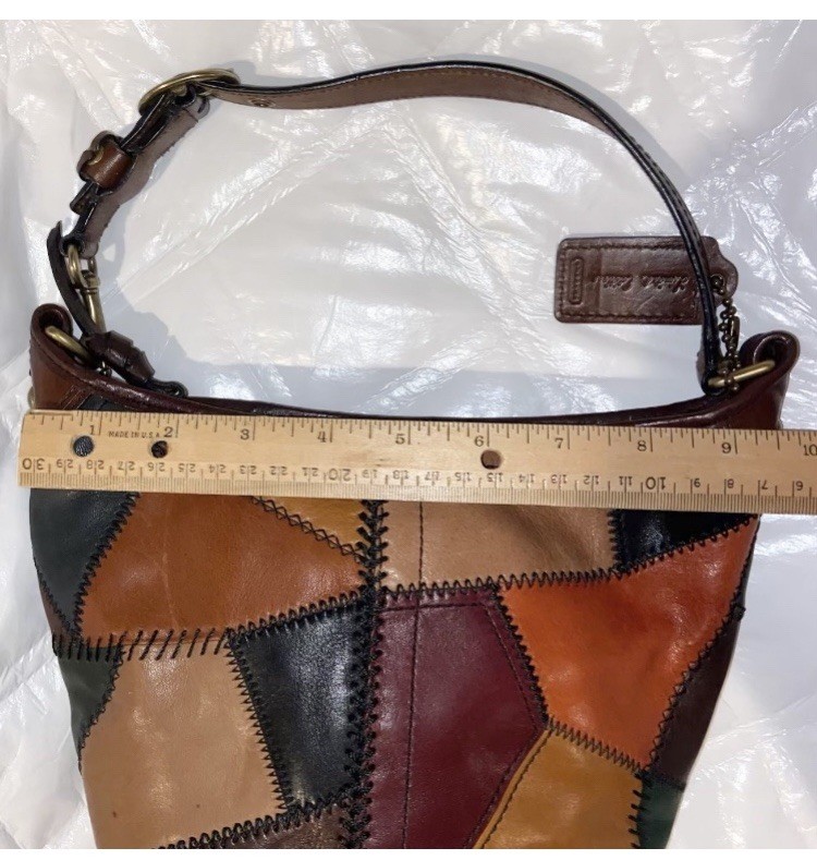 COACH Vintage Bleeker, Limited Edition Tattersall Patchwork Bucket Bag; Exc Cond