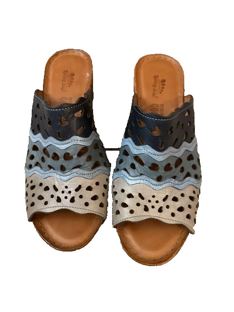 Spring Step | Footy Sandal Shades of Blue EU Size 40 US 9