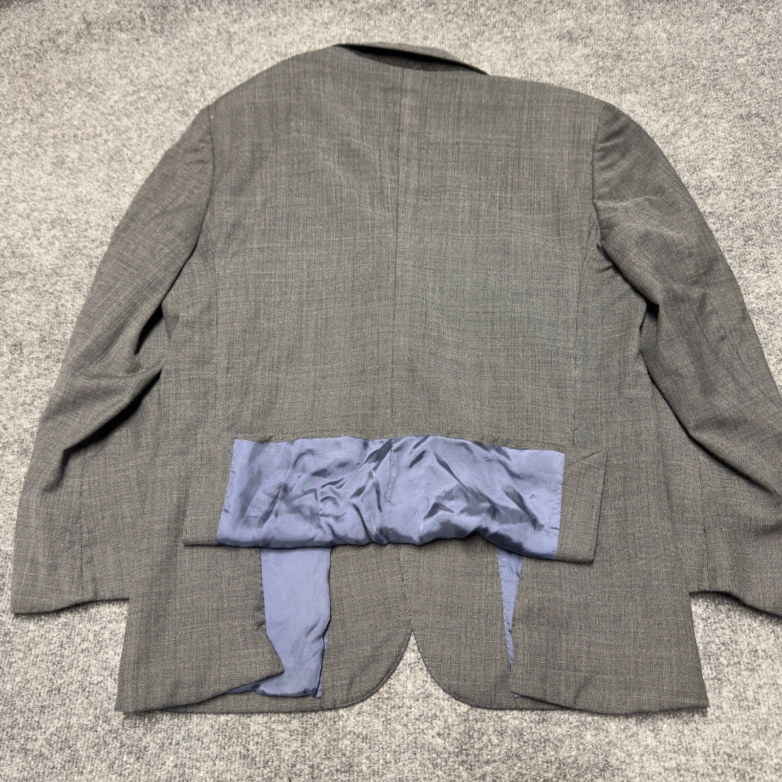 Suitsupply Reda 110 Wool Blazer Notch Men 42S Gray Napoli Hopsack Nailhead