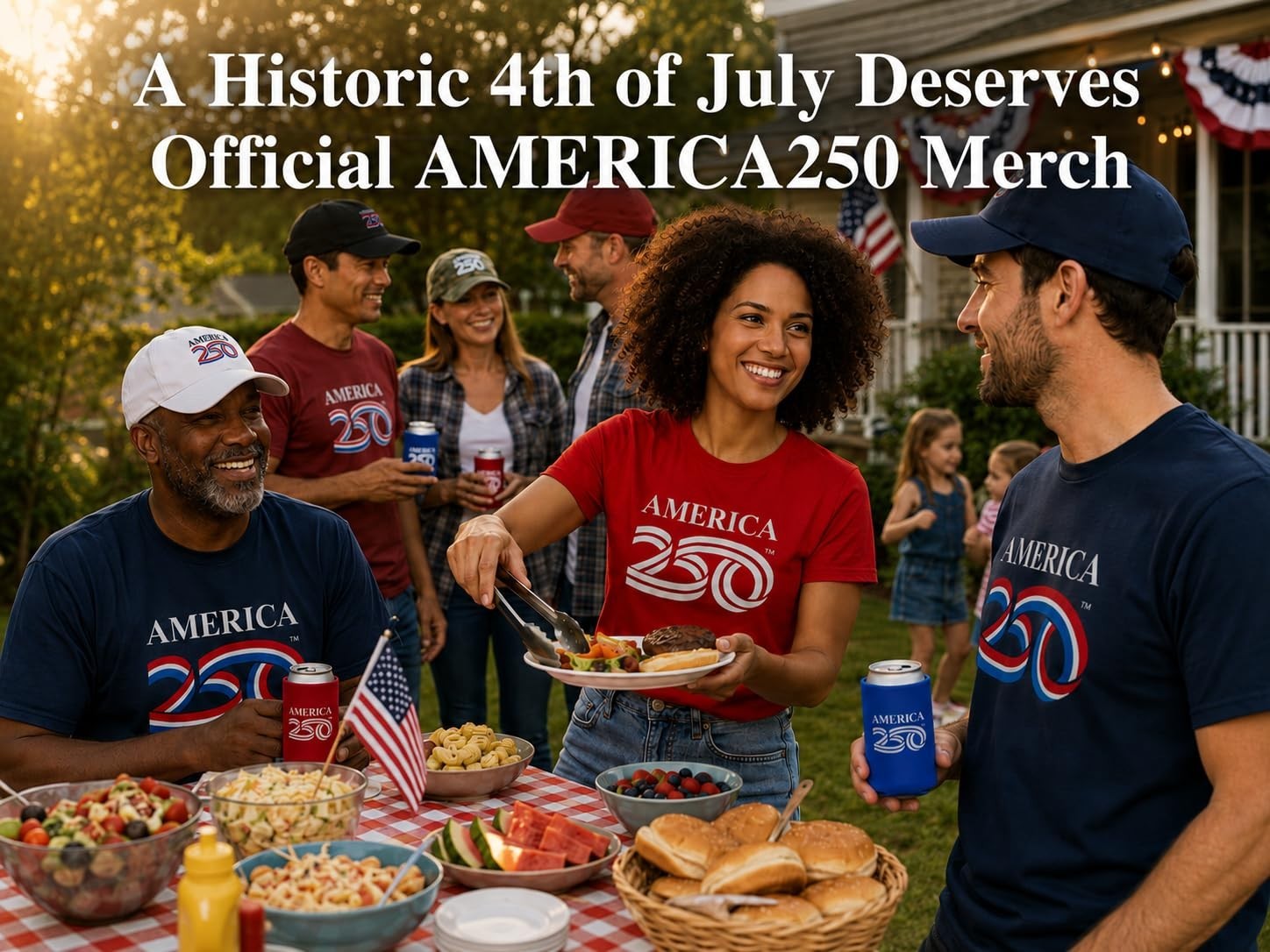 250th Anniversary USA Hat – Structured Cap for 4th of July, Patriotic Headwear,