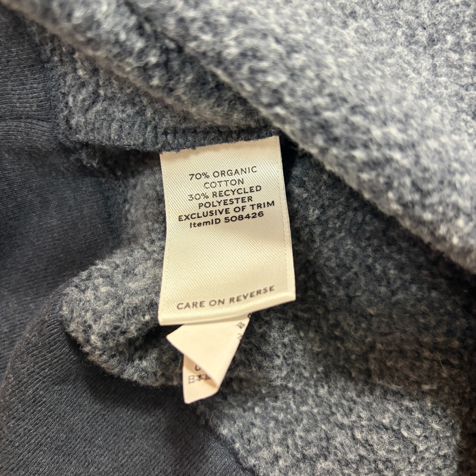 LL Bean Signature Sweatshirt Womens Large Anorak Blue Red 1/2 Zip