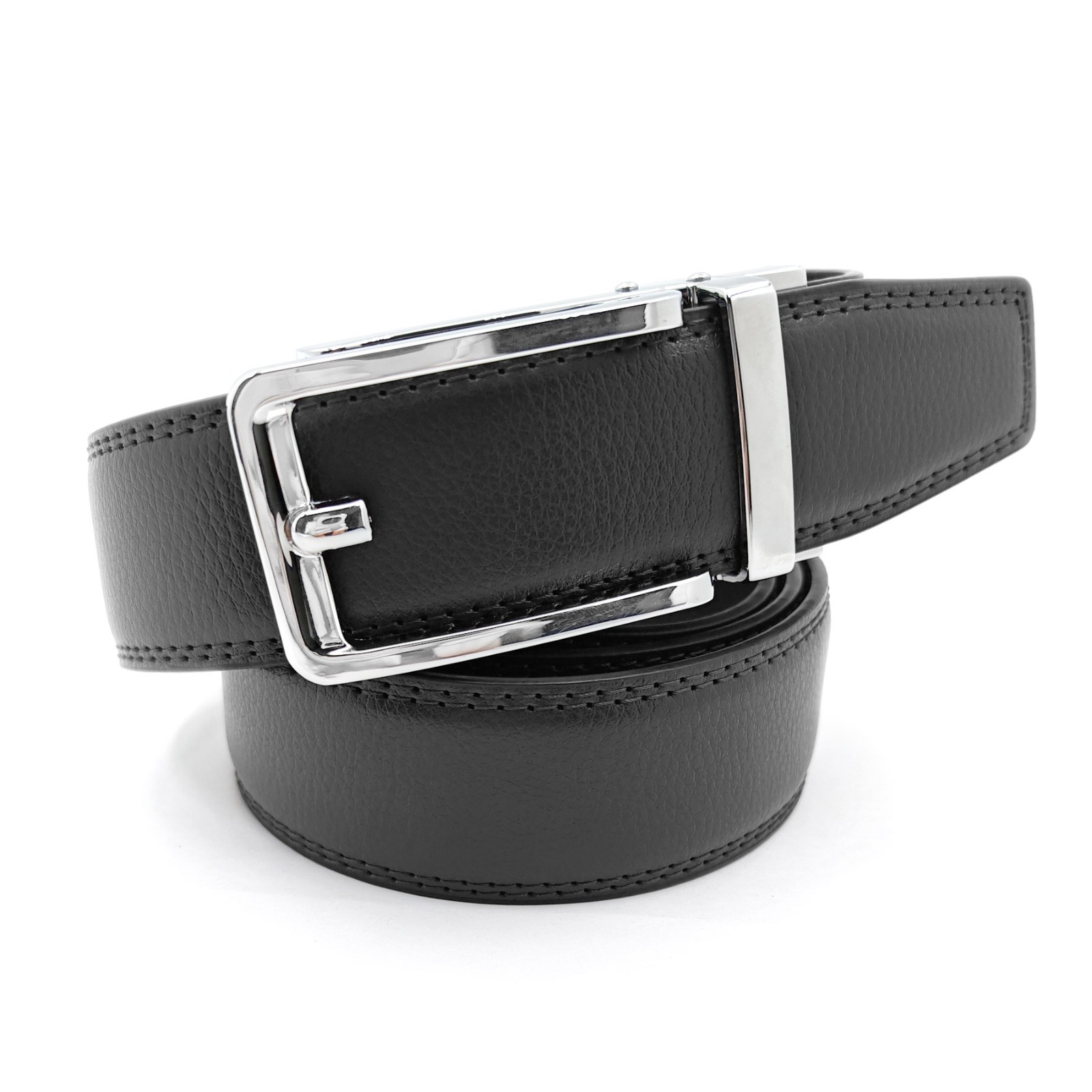 Men’s Ratchet Belt Genuine Leather Mens Belt with Slide Ratchet Belts for men