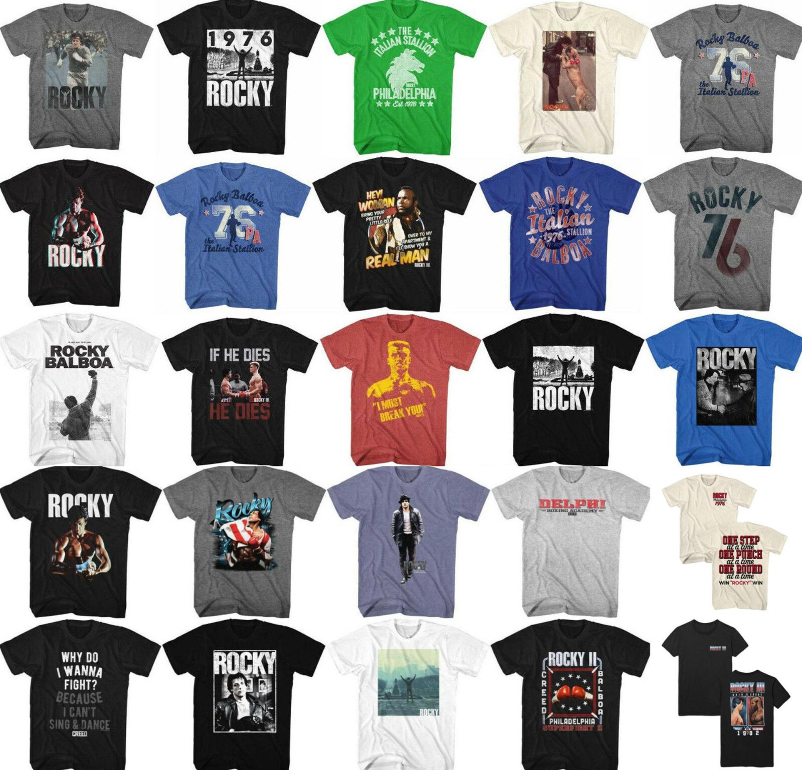 Pre-Sell Rocky Balboa Boxing Movie Licensed T-Shirt #1