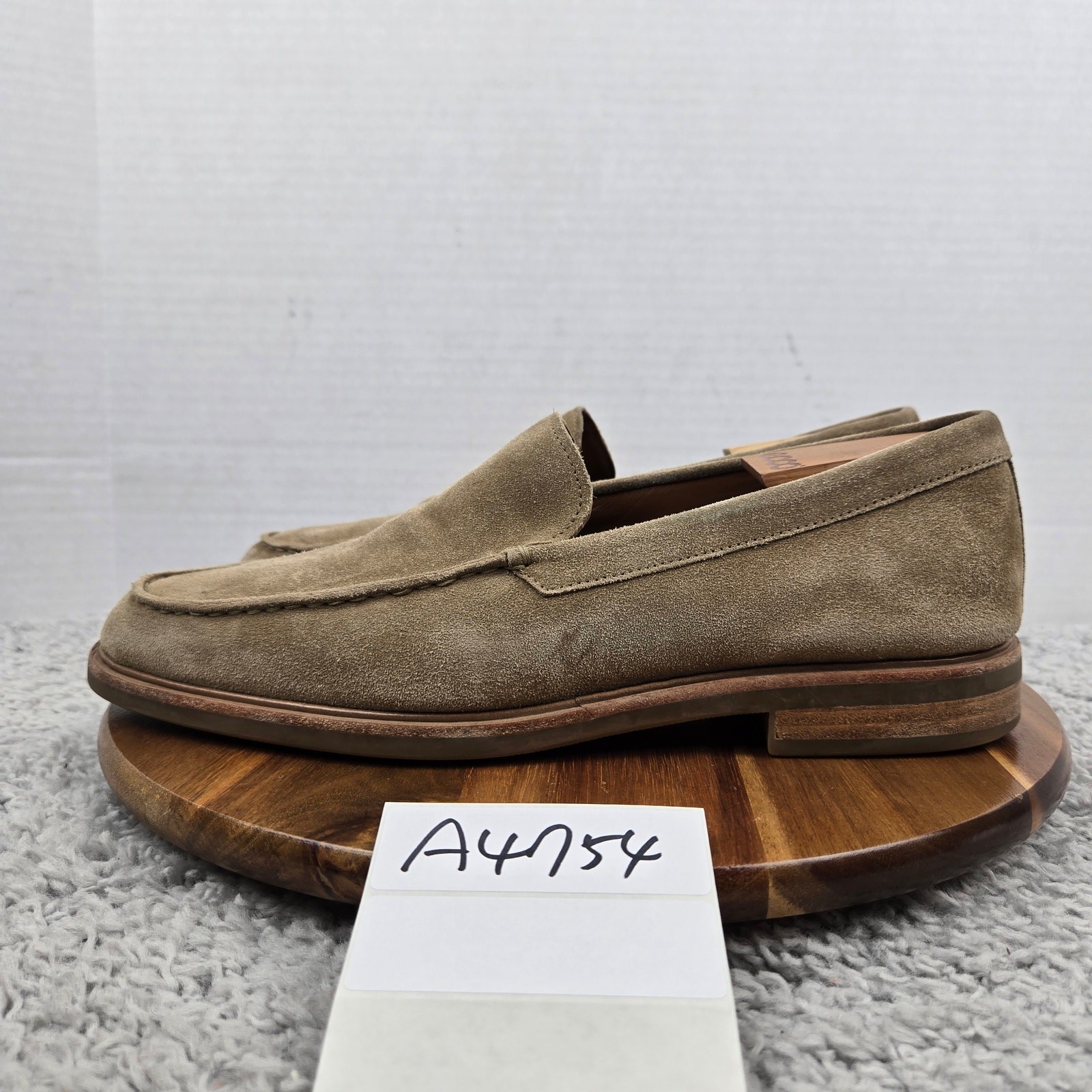 Vince Mens 11M Grant Camel Tan Suede Leather Daily Slip On Casual Daily Loafer