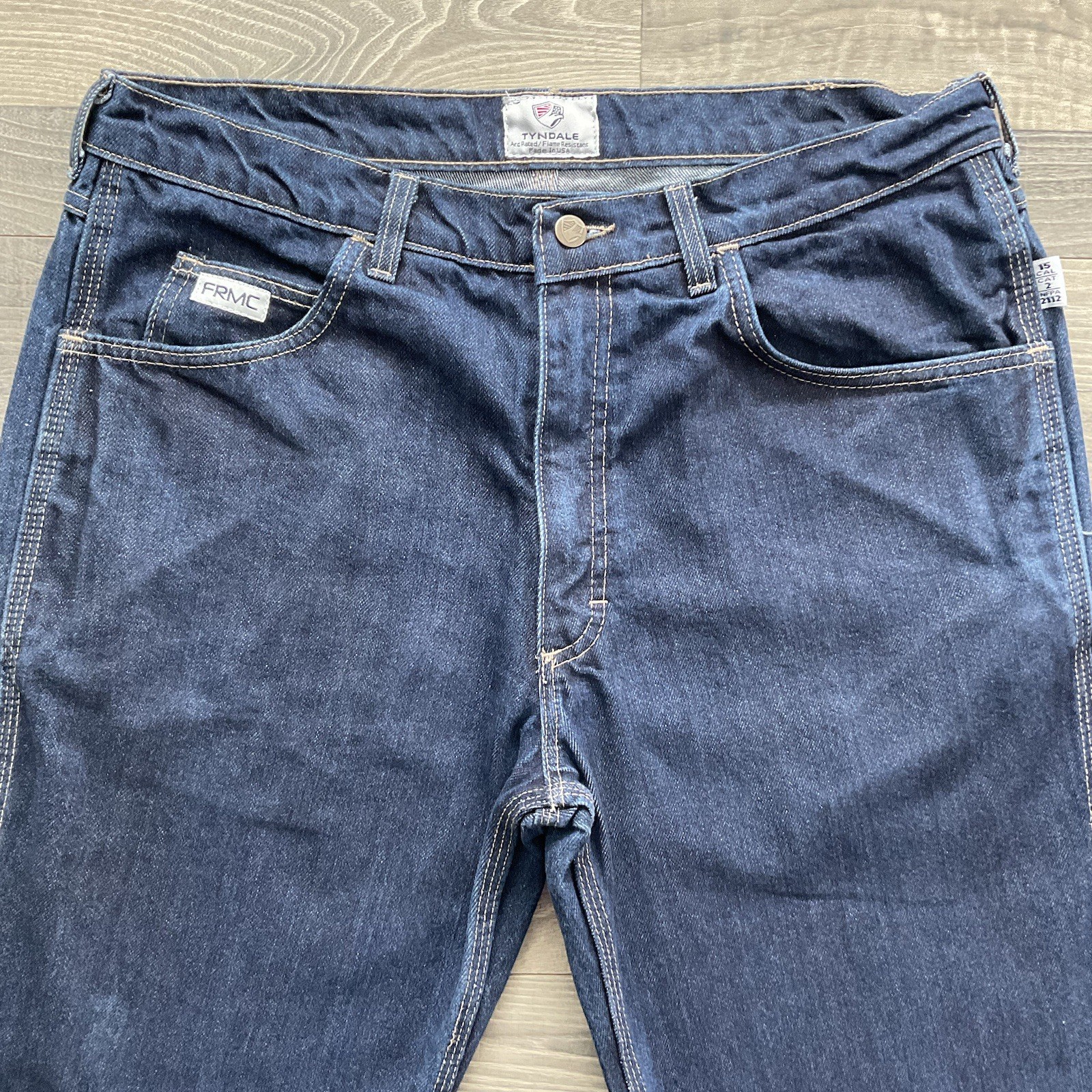 Tyndale FR Relaxed Broken In Jeans Men’s 36×30 Blue Utility F290T FR15 CAT 2 USA
