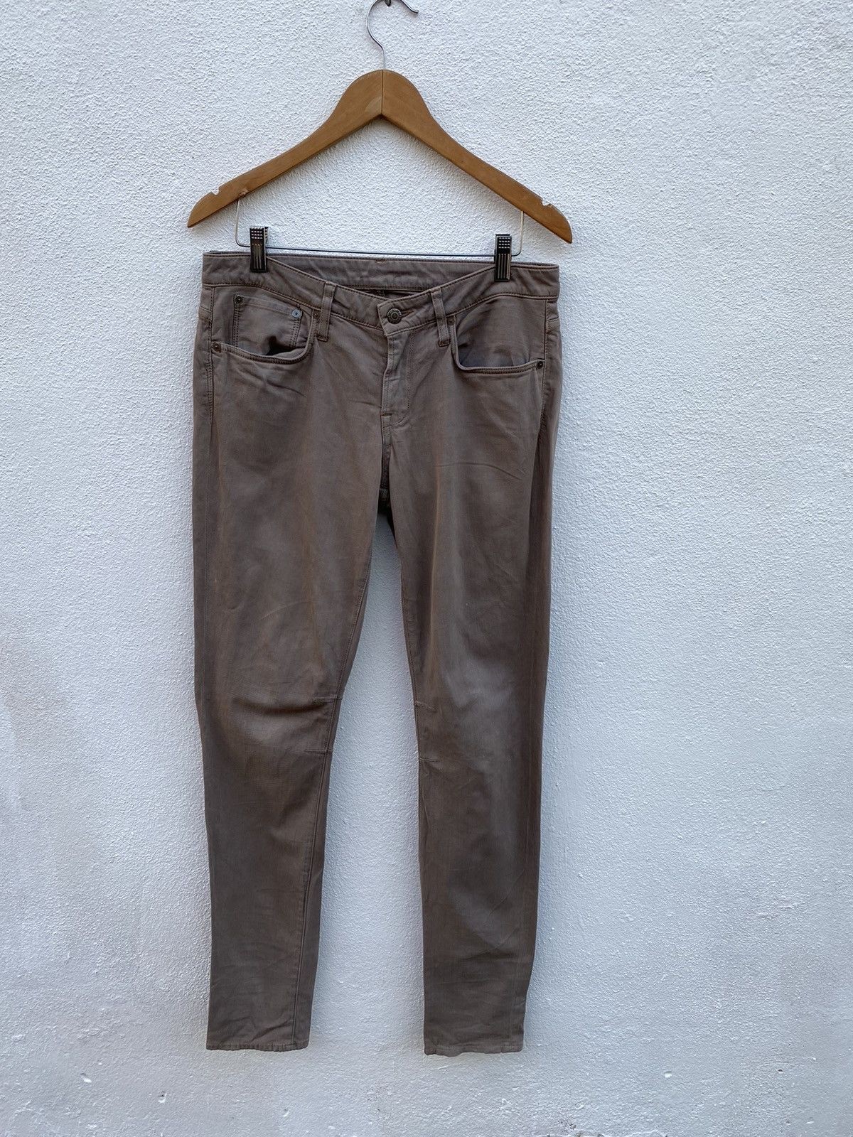 Helmut Lang Mens Brown Khakis Size 32 (16in waist x 33.5in Inseam)