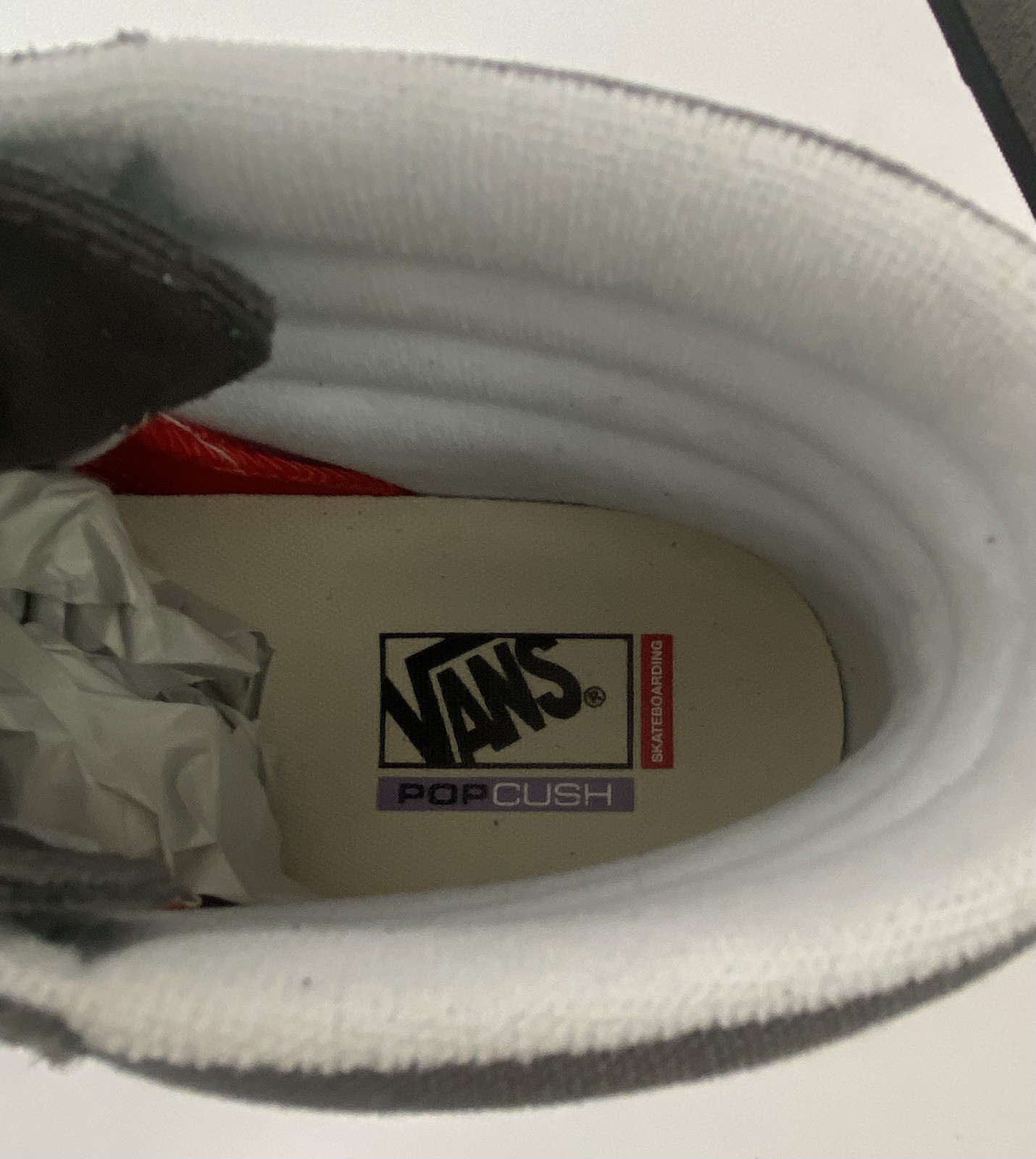 VANS M13 SKATE Sk8 Hi Pop Cush Dura Cap Gray White Skate Shoes New!