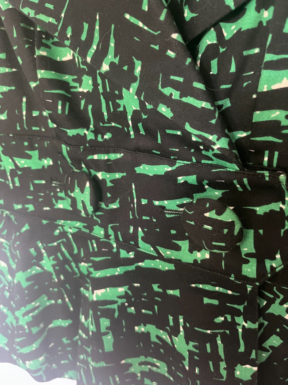 Trashy Diva Courtney Jacket (14) in RARE green geo print