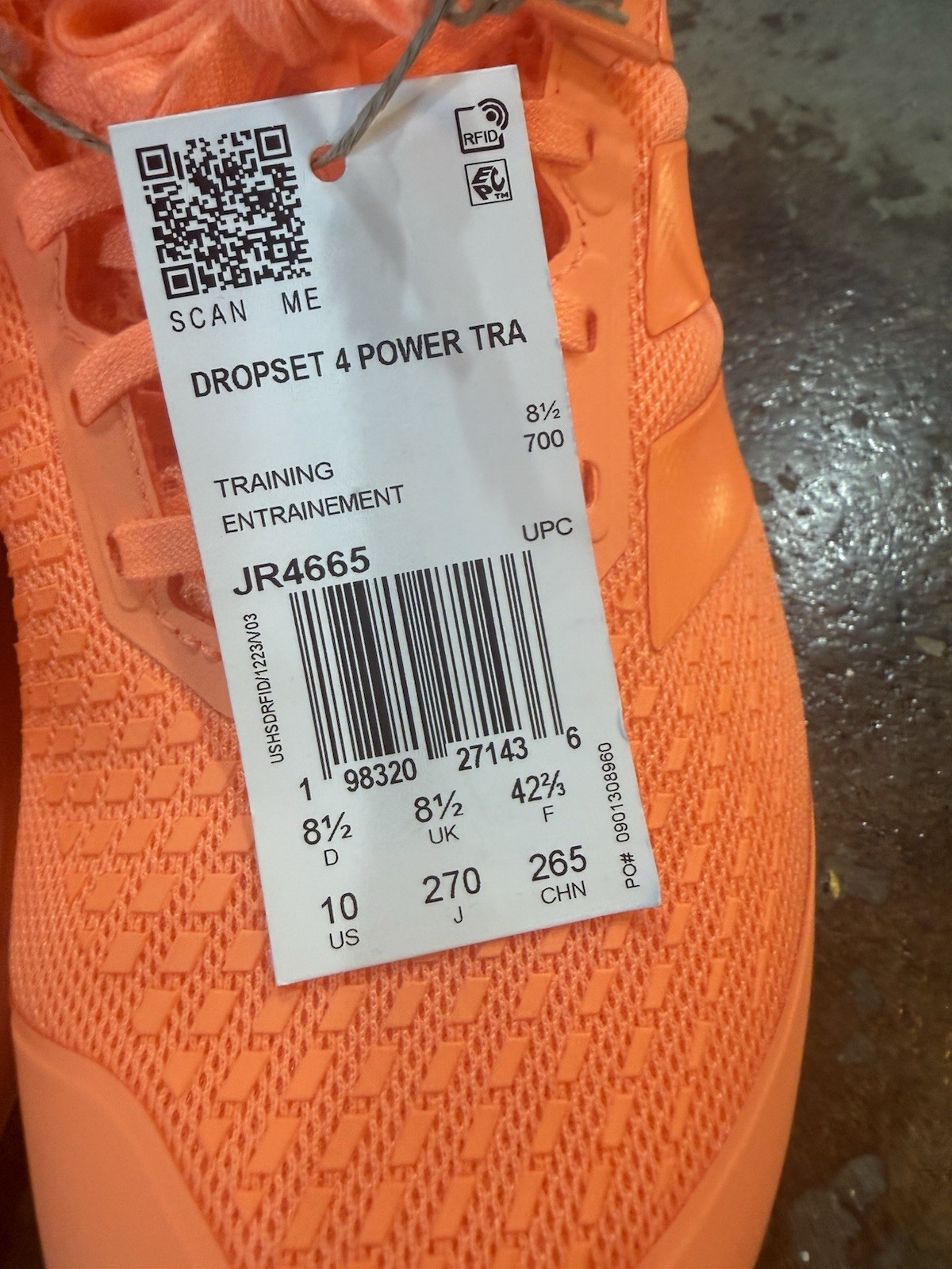 Adidas Women’s Dropset 4 Power Beam Orange Training Sneaker Shoes Size 10