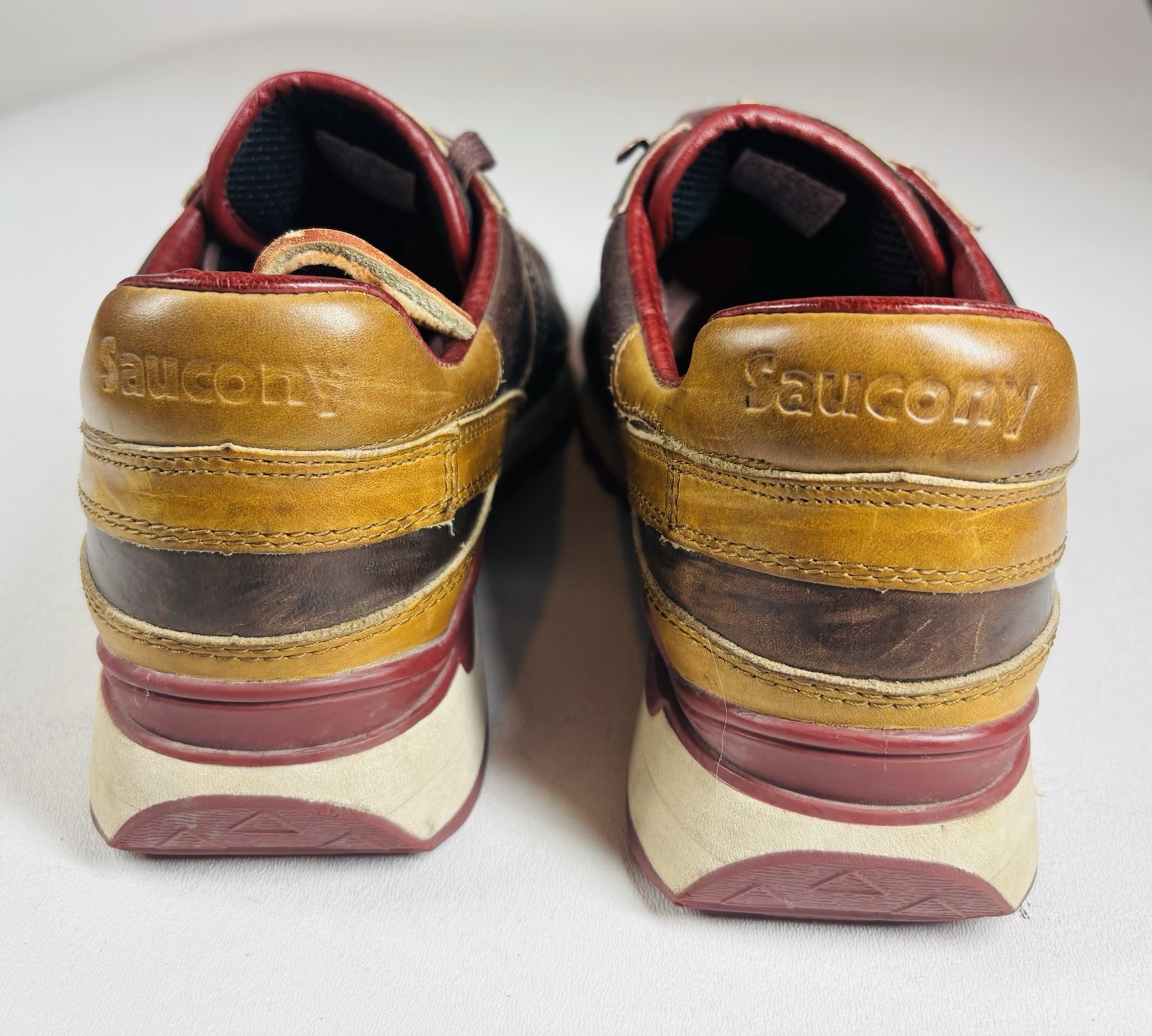 Wolverine x Saucony Shadow Original 1000 Mile Men 12.5 Leather Sneakers Rare USA