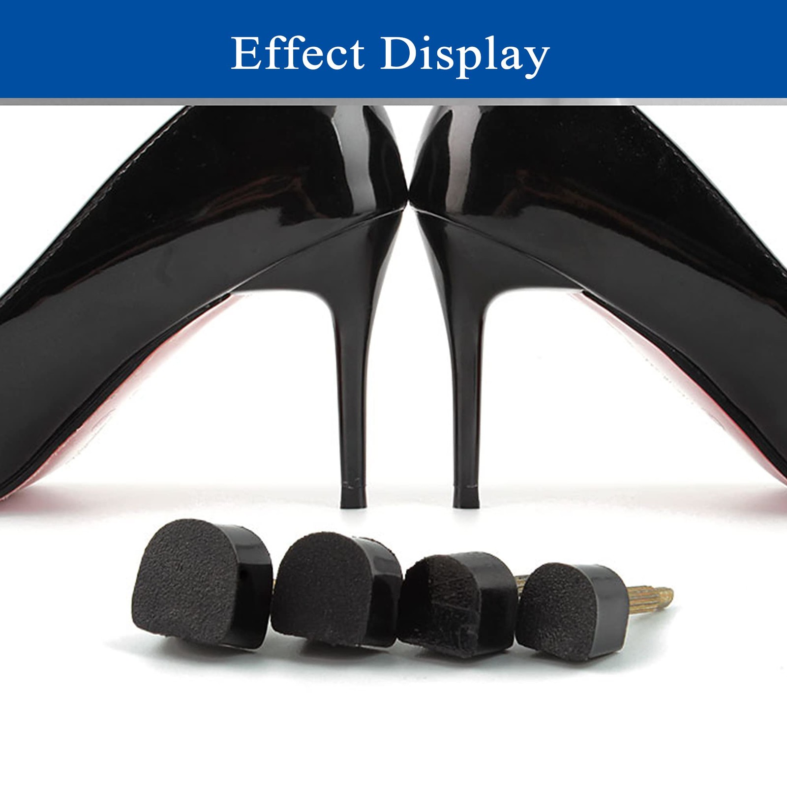 20 Pairs High Heel Tips,Heel Caps for High Heels Repair Kit Dowels,Anti-Slip …